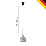  Θερμαντική λυχνία με σύστημα αιώρησης - ανύψωσης ασημί ματ 114278 